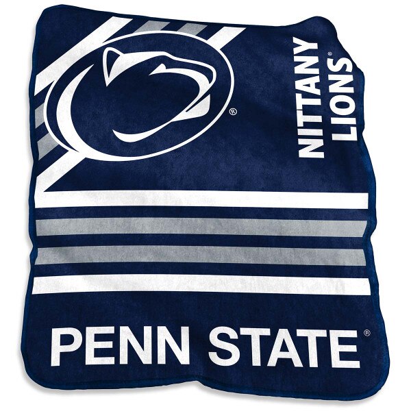 navy blanket with Penn State Nittany Lions, Athletic Logo, and stripes